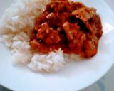 A picture of step 1 of Rice and sosi.