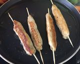 A picture of step 6 of Chicken seekh kabab.