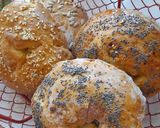 A picture of step 5 of Speedy cheap bagels. 3 ingredients !.