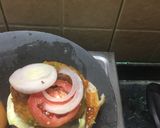 A picture of step 6 of Aloo Muttor Tikki Burger.