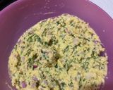 A picture of step 6 of Rajasthani Moong dal pakode.