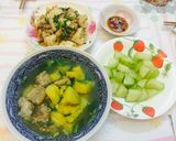 Hình bước làm 4 của món Canh Khoai lang nấu sườn non