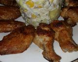 Foto del paso 5 de la receta: Alitas al yogurt y patatas asadas al microondas