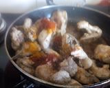 A picture of step 4 of Chicken changezi.