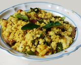 A picture of step 3 of Idli uppuma.