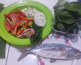 Foto langkah ke 2 dari resep Pepes Ikan Peda Daun Bayam.