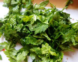 A picture of step 6 of Sinasir chunks with minced meat.