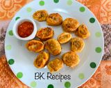 A picture of step 6 of Aloo Bhakarwadi.