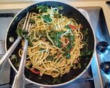 A picture of step 2 of Fresh Taglierini with Spinach and Sun-Dried Tomatoes.