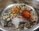 A picture of step 3 of Paruppuarisi saatham.