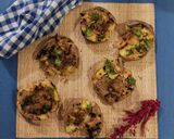 A picture of step 7 of Smashed Potatoes.