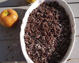 Une image de l'étape 3 de Crumble chocolat pomme poire.