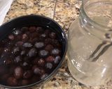 A picture of step 4 of Salted Olives and Pickled Purple Daikon Radish.