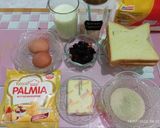 Foto langkah ke 1 dari resep Puding Roti Tawar Panggang.