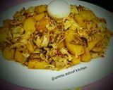 A picture of step 4 of Curried shredded chicken potatoes.