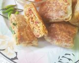 Foto langkah ke 8 dari resep Martabak telur isirendang indomie renyah di luar lembut di dalam.