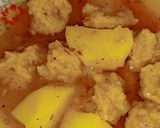 A picture of step 4 of Aloo barri.