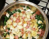 Foto del paso 7 de la receta: Papas con acelgas, jamón y pollo 😍✨