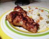Foto del paso 8 de la receta: Piernas de pollo bate jugositas al chile mirasol