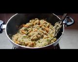 A picture of step 4 of Healthy Dalia pulao.
