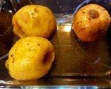 Foto del paso 2 de la receta Manzana asada bañada de chocolate caliente y almendra