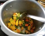 A picture of step 2 of Dal Khichudi.