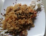 மஷ்ரூம் பிரியாணி (Mushroom biryani recipe in tamil) ரெசிபி ஸ்டேப் 13 புகைப்படம்