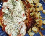 Foto del paso 3 de la receta: Milanesas de pollo con papas al horno