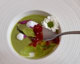 Hình bước làm 3 của món Panna Cotta Húng Tây - Mứt Cà Chua