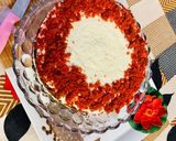 A picture of step 8 of Red Velvet Cake (Eggless).