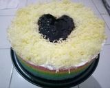 Foto langkah ke 8 dari resep Steamed Rainbow Cake Ny Liem.