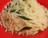 Foto langkah ke 3 dari resep Tumis Kates Muda Cabe Hijau (it's simple).