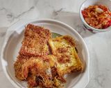 Foto langkah ke 5 dari resep Tahu Tempe Udang Serundeng.