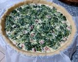 Foto del passaggio 5 della ricetta Quiche broccoletti (cime di rapa) e pancetta