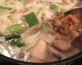 A picture of step 5 of Chicken ball Stew (Japanese Nabe).