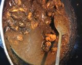 A picture of step 6 of Prawn ghee roast.