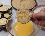 A picture of step 2 of Crispy Eggplant Rounds with a Creamy Cheese Filling 🍆.