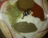 A picture of step 2 of Fish qorma with chpati.