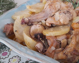 Foto del paso 5 de la receta: Conejo al horno con champiñones y romero