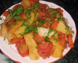 आलू गाजर की सब्जी (Aloo Gajar ki sabzi recipe in hindi) रेसिपी चरण 4 फोटो