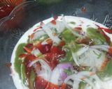 A picture of step 5 of Oats Tikki Chaat.