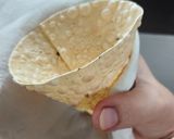 A picture of step 1 of Papad cone chat.