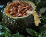 Foto del paso 3 de la receta Calabacines rellenos de carne y queso hojaldrado