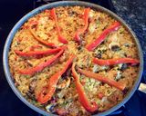 Foto del paso 4 de la receta: Arroz con pollo y champiñones