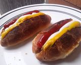 Foto del paso 5 de la receta: Perritos🌭🧀🥓 calientes🌭 con berenjenas🍆!!!