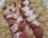 Foto del paso 5 de la receta: Salchichas con queso sobre arroz integral