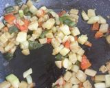 Foto del paso 3 de la receta Bacalao infusionado con verduritas, acelgas y ajos chips