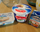 Foto del paso 1 de la receta: Pastel delicioso y fresquito de mascarpone y plátanos