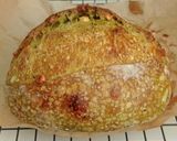 Foto langkah ke 21 dari resep Pandan Jinten Hitam Italian Herbs Cheese Sourdough Bread (Oven Tangkring).