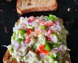 A picture of step 4 of Avocado Paneer Curd Toast Sandwich - Protein Packed - Calcium Rich - Kids Tiffin - Breakfast.
